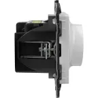 Valena LIFE Светорегулятор с поворотной ручкой универсальный 300Вт без нейтрали С лицевой панелью Белый