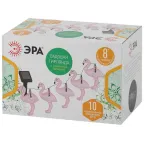 Садовая гирлянда 10 подсвечиваемых светодиодами фламинго.Общая длина от солнечной п ERADG012-07