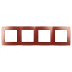 Рамка на 4 поста, Эра12, охра, 12-5004-24