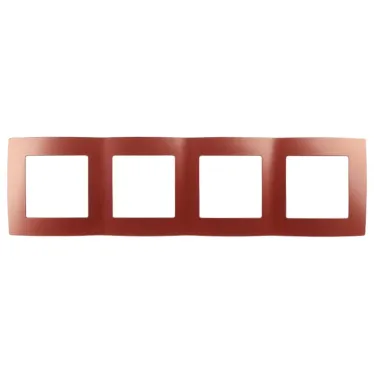Рамка на 4 поста, Эра12, охра, 12-5004-24