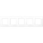 Рамка 5 постов, белый