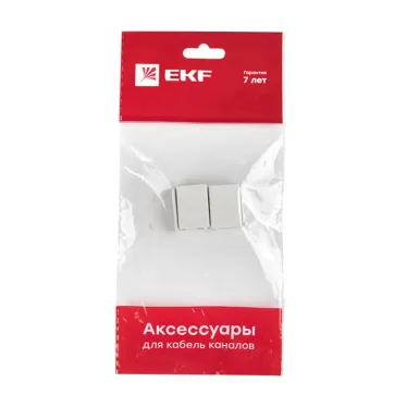 Соединитель (15х10) (4 шт) Plast PROxima белый