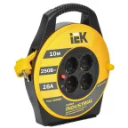 Удлинитель силовой 4 розетки шнур 10м ПВС 3x1.5 УК10 с термозащитой