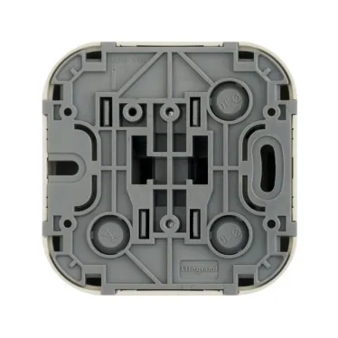 Quteo Кнопка 1 клавиша наружная бежевая 6А