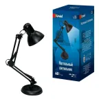 Светильник настольный TLI-221 BLACK 60Вт E27 черный,мех.выкл