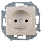 15 Розетка 2P без заземления 16А 250В винтовой зажим шампань