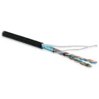 Витая пара F/UTP кат 5e 4 пары AWG26 patch IN LSZH нг(А)-HF Черный