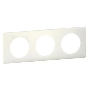 Рамка, трехпостовая, белая перкаль