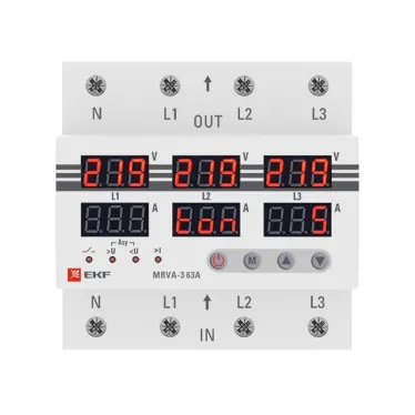 Реле напряжения и тока с дисп. MRVA 63A