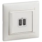 VALENA Рамка 1 пост горизонтальная белая