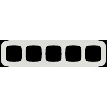 Valena ALLURE Рамка 5 постов жемчуг универсальная