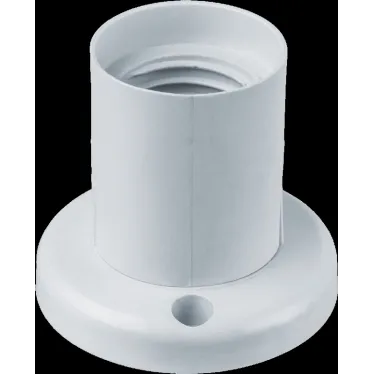 Патрон потолочный прямой Е27 пластиковый белый