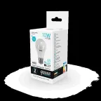 Лампа светодиодная LED 10 Вт 920 лм 4100К А60 груша нейтральный E27 AC 220В Elementary Gauss