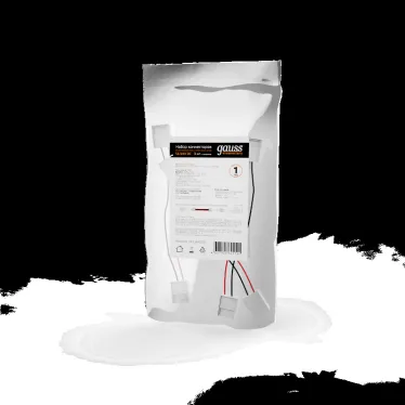 Набор коннекторов для светодиодной ленты 2835 8мм с возможностью изгиба Упак 3 шт Аксессуары Gauss