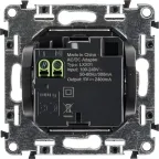 Зарядное устройство Valena ALLURE два USB-разъема 240В/5В 1500мА лицевая панель слоновая кость