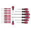 Набор отверток Fusion на полке, 18 шт., PH + SL + Torx, CrV, 3к рукоятка