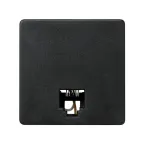 Розетка телефонная RJ-12, S27, графит