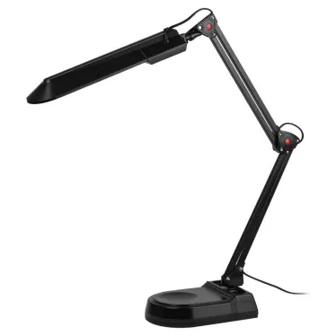 Светильник настольный с лампой PL на струбцине и с основанием черный NL-202-G23-11W-BK ЭРА