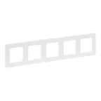 Рамка 5 постов INSPIRIA белая