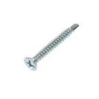 Саморез оконный сверло 3,9х32мм белый цинк (500 шт/уп)