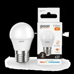 Лампа светодиодная LED 10 Вт 710 лм 3000К шар P45 теплый E27 AC 220В Elementary Gauss