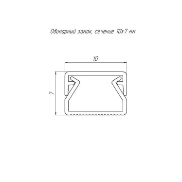 Кабель-канал белый в п/э 10х7 (200 м/уп)