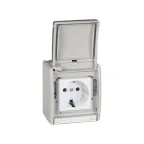 Рамка с крышкой S44A серый