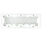 Коробка монтажная для накладного монтажа на 3 модуля, белый