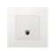 Накладка телефонной розетки, Scudo, белый