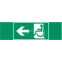Пиктограмма (наклейка) "Движение МГН налево" 310х90мм для авар-эвакуац св-ка Basic IP65 | V5-EM02-60.002.031 | VARTON