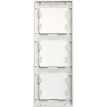 GLOSSA Рамка 3 поста вертикальная перламутр