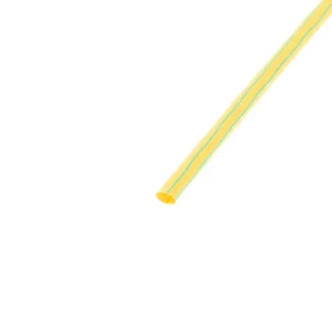 Термоусаживаемая трубка 2,0 1,0 мм, желто-зеленая, упаковка 50 шт. по 1 м, REXANT
