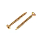 Саморез универсальный 4х35, желтый цинк, короб (200 шт/уп)