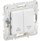 SKANDY Выключатель жалюзи 10А SK-V12W арктический белый IEK