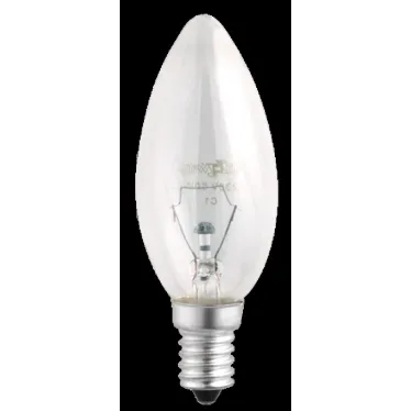Лампа накаливания B35 240V 60W E14 clear