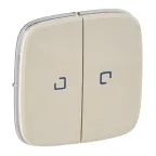 Valena ALLURE Лицевая панель для выключателя двухклавишного с подсветкой Слоновая кость