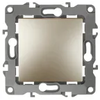 Выключатель, 10АХ-250В, Эра12, шампань,12-1101-04