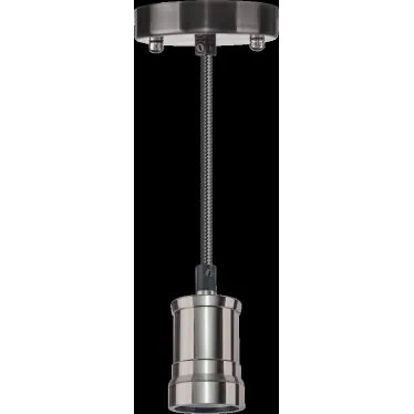 Светильник с проводом 1.5м Е27 декор черный хром