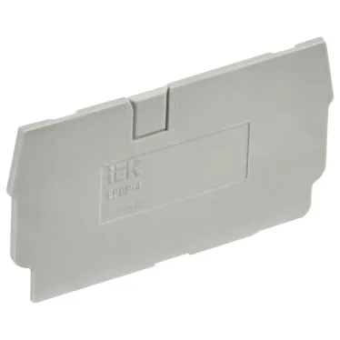 Заглушка для CP 4мм2 серая IEK