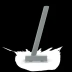 Кронштейн для уличных светильников на столб под бандажную ленту 122х150х400 D48 мм