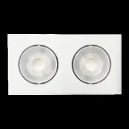 Светильник светодиодный ДВО-412 2x8W 4000K 55° белый карданный IP40  JazzWay