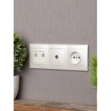 Валенсия Рамка 3-местная жемчуг