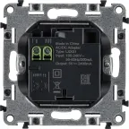 Valena LIFE Зарядное устройство с двумя USB-разьемами 240В/5В 1500мА С лицевой панелью Слоновая кость