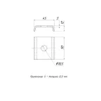 STRUT-пластина 1 отверстие