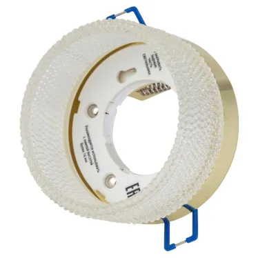 Встраиваемый светильник под лампу GX53 DK97 GD/TR золото прозрачный