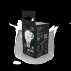 Лампа светодиодная LED 7 Вт 550 лм 4100К шар P45 нейтральный E27 AC 220В шаговое диммирование выключателем Black Gauss