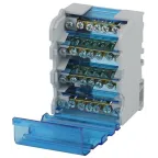 Шины на DIN-рейку в корпусе (кросс-модуль) ШНК 4х7 3L+PEN