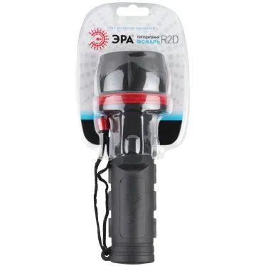 Светодиодный фонарь R2D ручной на батарейках резина