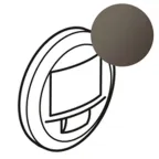 Celiane Лицевая панель датчика движения двухпроводного 250Вт без нейтрали ручное управление 067226 графит