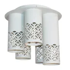 Светильник Касабланка 151 бел. муар НПБ 01-5х60-157 Е27 ИУ